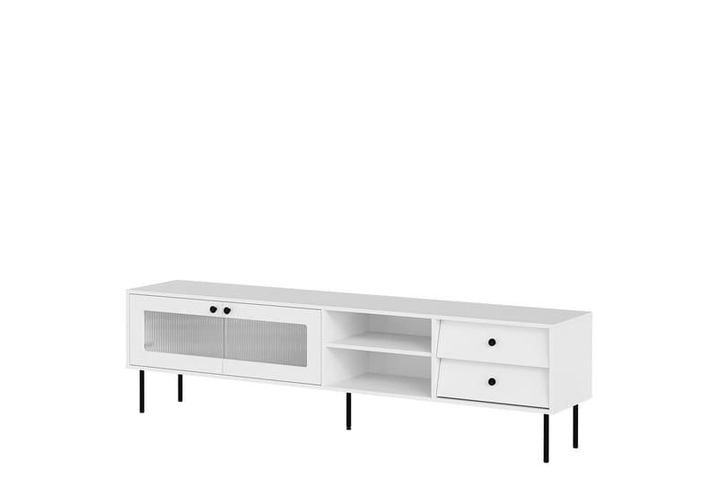 Akilesh TV-taso 200 cm - Valkoinen - Huonekalut - TV- & Mediakalusteet - Tv taso & Mediataso