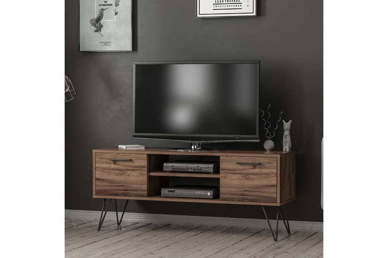 Almire Tv-taso 35 cm - Pähkinäpuu - Huonekalut - TV- & Mediakalusteet - Tv taso & Mediataso