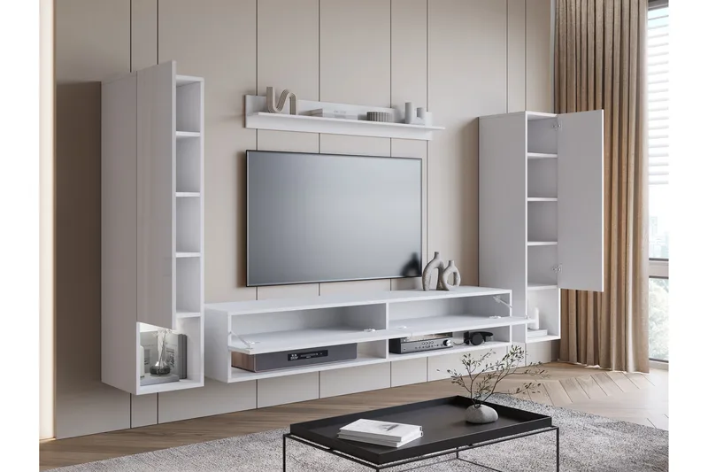 Amadeo TV-huonekalusetti - Ruskea / Musta - Huonekalut - TV- & Mediakalusteet - TV-kalustepaketti