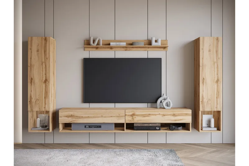 Amadeo TV-huonekalusetti - Ruskea - Huonekalut - TV- & Mediakalusteet - TV-kalustepaketti