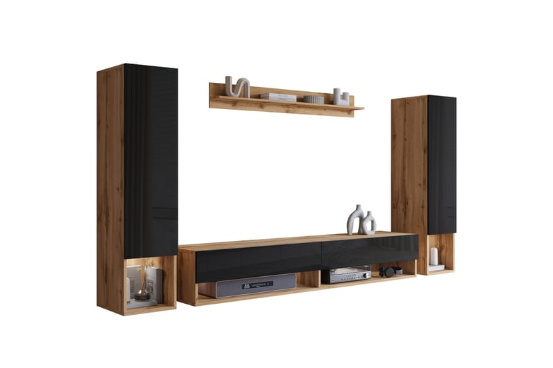 Amadeo TV-huonekalusetti - Ruskea - Huonekalut - TV- & Mediakalusteet - TV-kalustepaketti
