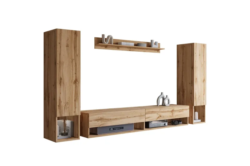 Amadeo TV-huonekalusetti - Ruskea - Huonekalut - TV- & Mediakalusteet - TV-kalustepaketti