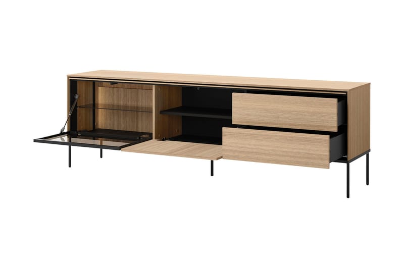 Basici Tv-Taso 197x41 cm - Harmaa/Vihreä - Huonekalut - TV- & Mediakalusteet - Tv taso & Mediataso