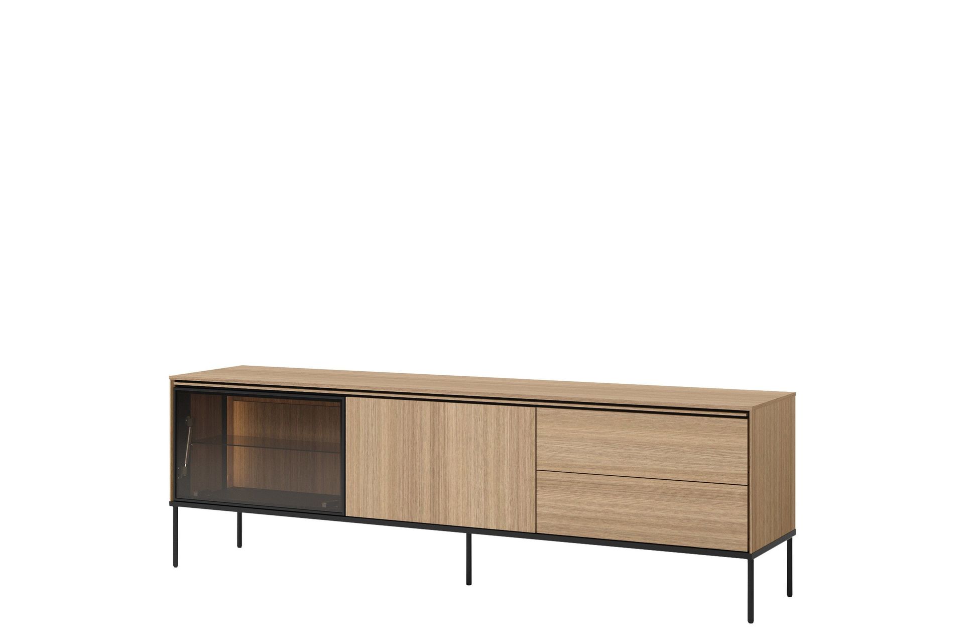 Basici Tv-Taso 197x41 cm - Harmaa/Vihreä