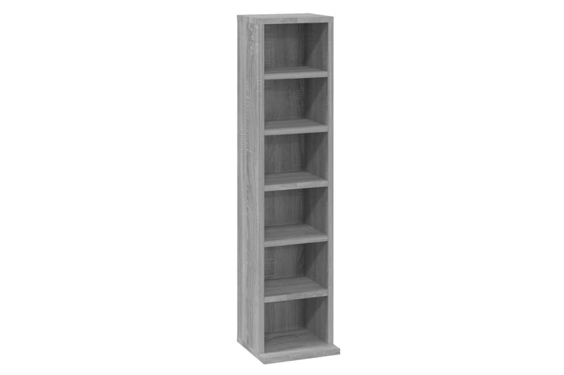 beBasic CD-hylly harmaa Sonoma 21x20x88 cm tekninen puu - Harmaa - Huonekalut - TV- & Mediakalusteet - CD-hylly & DVD-hylly