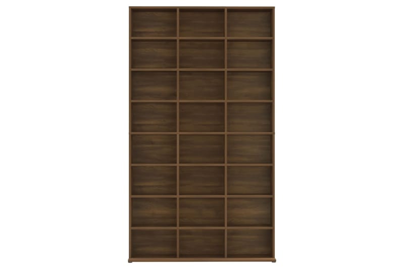 beBasic CD-hylly ruskea tammi 102x23x177,5 cm tekninen puu - Ruskea - Huonekalut - TV- & Mediakalusteet - CD-hylly & DVD-hylly