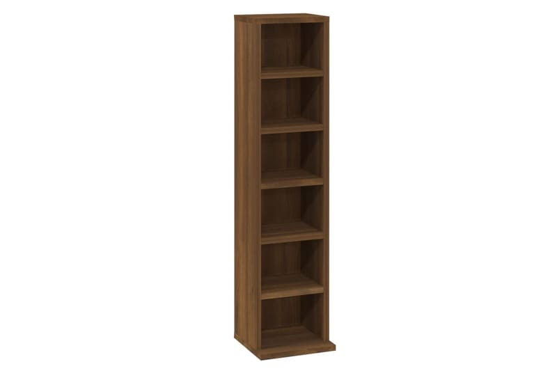 beBasic CD-hylly ruskea tammi 21x20x88 cm tekninen puu - Ruskea - Huonekalut - TV- & Mediakalusteet - CD-hylly & DVD-hylly