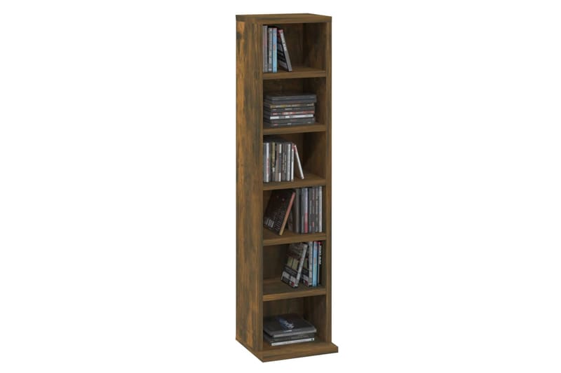 beBasic CD-hylly savutammi 21x20x88 cm tekninen puu - Ruskea - Huonekalut - TV- & Mediakalusteet - CD-hylly & DVD-hylly