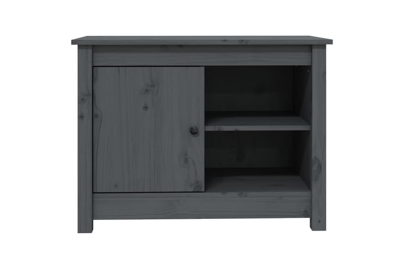 beBasic TV-kaappi harmaa 70x36,5x52 cm täysi mänty - Harmaa - Huonekalut - TV- & Mediakalusteet - Tv taso & Mediataso