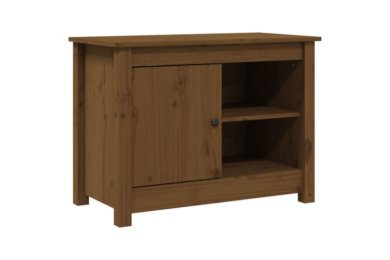 beBasic TV-kaappi hunajanruskea 70x36,5x52 cm täysi mänty - Ruskea - Huonekalut - TV- & Mediakalusteet - Tv taso & Mediataso