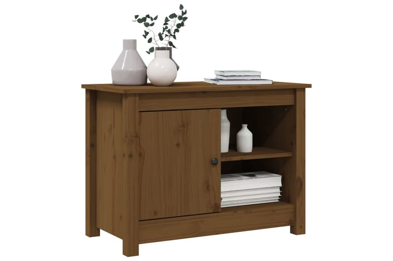 beBasic TV-kaappi hunajanruskea 70x36,5x52 cm täysi mänty - Ruskea - Huonekalut - TV- & Mediakalusteet - Tv taso & Mediataso