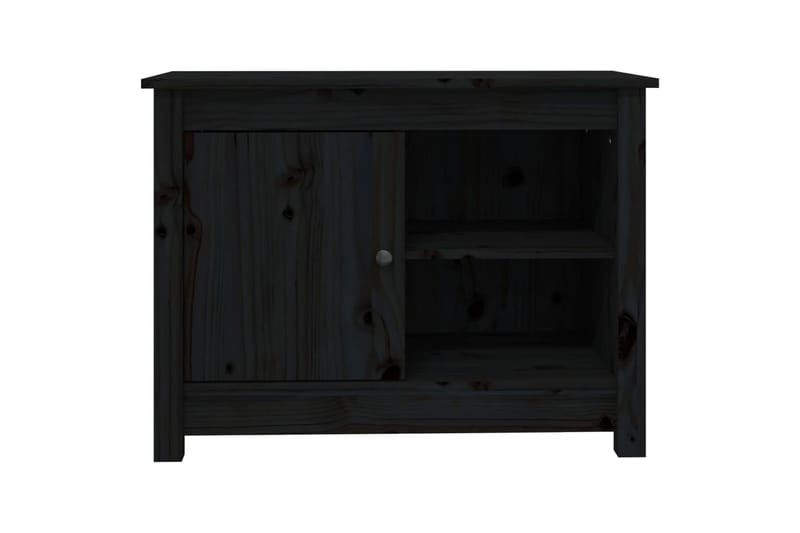 beBasic TV-kaappi musta 70x36,5x52 cm täysi mänty - Musta - Huonekalut - TV- & Mediakalusteet - Tv taso & Mediataso