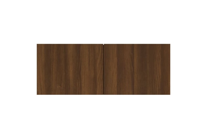 beBasic TV-seinäkaapit 2 kpl ruskea tammi 80x30x30 cm tekninen puu - Ruskea - Huonekalut - TV- & Mediakalusteet - Tv taso & Mediataso