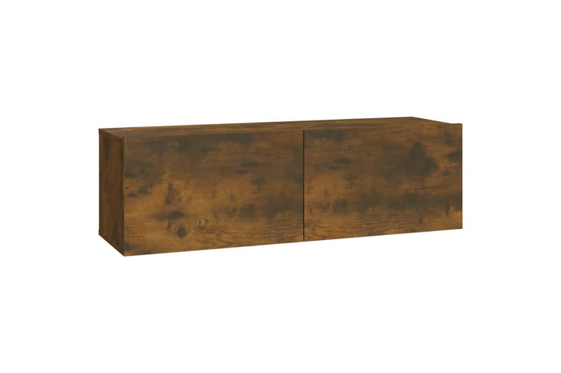 beBasic TV-seinäkaapit 2 kpl savutammi 100x30x30 cm tekninen puu - Ruskea - Huonekalut - TV- & Mediakalusteet - Tv taso & Mediataso