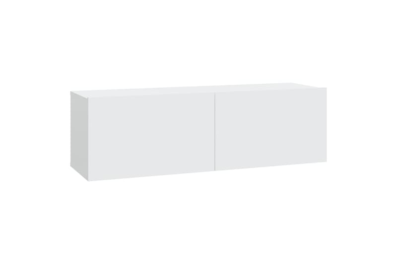 beBasic TV-seinäkaapit 2 kpl valkoinen 100x30x30 cm tekninen puu - Valkoinen - Huonekalut - TV- & Mediakalusteet - Tv taso & Mediataso