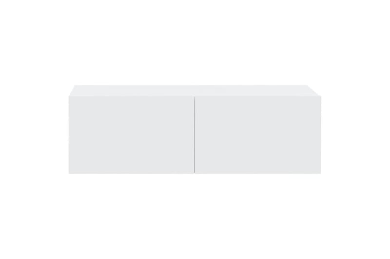 beBasic TV-seinäkaapit 2 kpl valkoinen 100x30x30 cm tekninen puu - Valkoinen - Huonekalut - TV- & Mediakalusteet - Tv taso & Mediataso