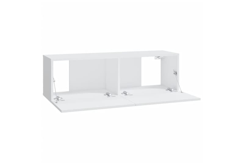 beBasic TV-seinäkaapit 2 kpl valkoinen 100x30x30 cm tekninen puu - Valkoinen - Huonekalut - TV- & Mediakalusteet - Tv taso & Mediataso