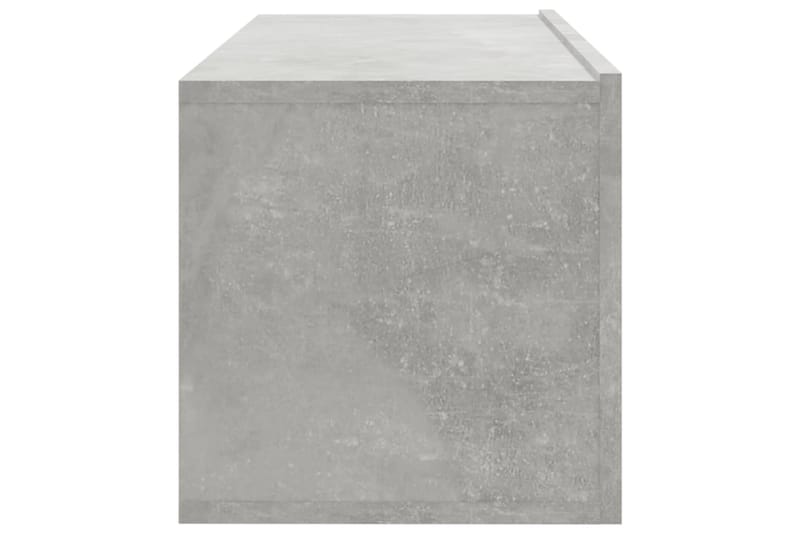 beBasic TV-seinäkaapit 4 kpl betoninharmaa 100x30x30 cm - Harmaa - Huonekalut - TV- & Mediakalusteet - Tv taso & Mediataso