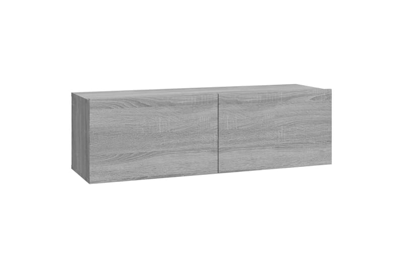 beBasic TV-seinäkaapit 4 kpl harmaa Sonoma 100x30x30 cm - Harmaa - Tv taso & Mediataso