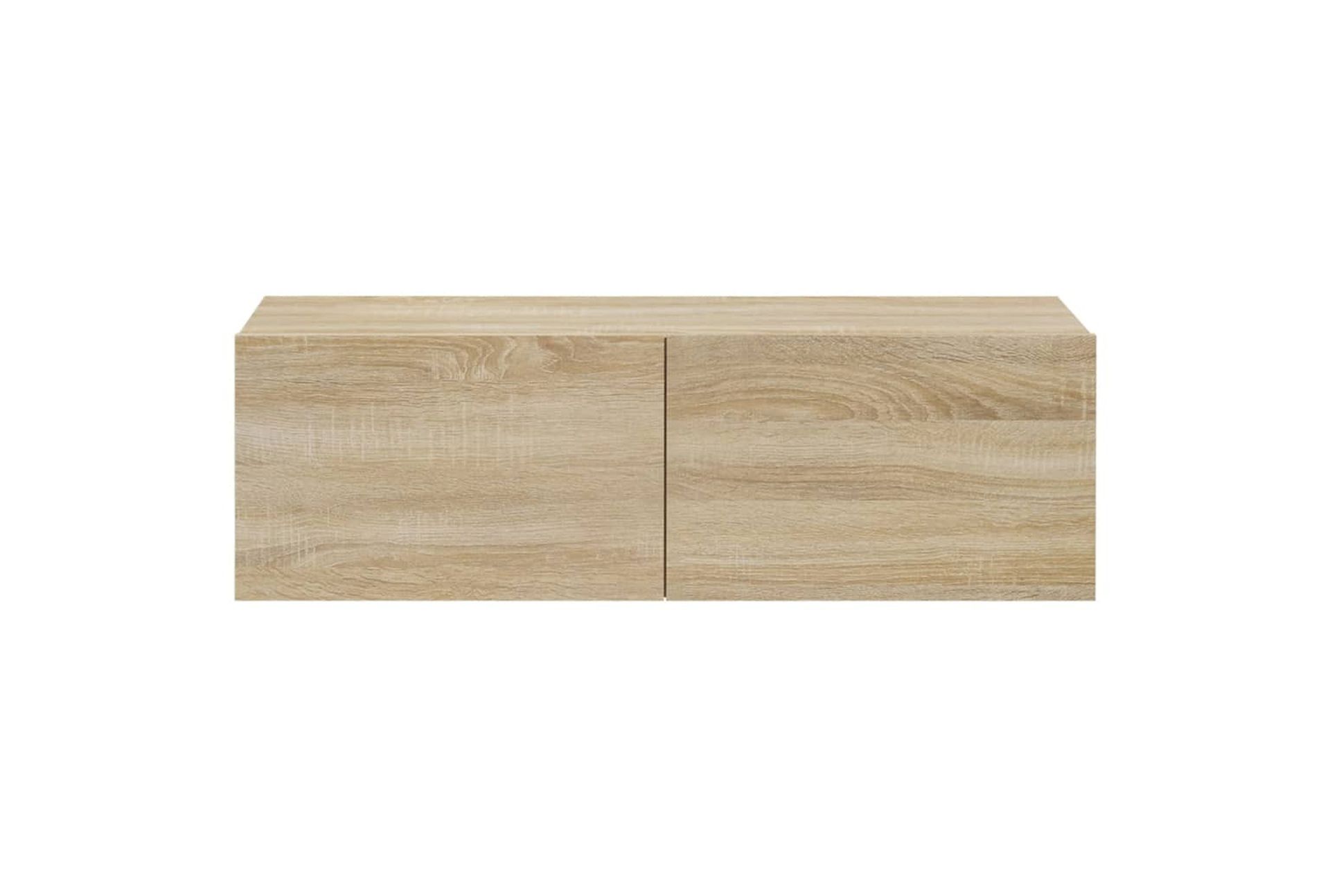 beBasic TV-seinäkaapit 4 kpl Sonoma-tammi 100x30x30 cm - Ruskea - Huonekalut - TV- & Mediakalusteet - Tv taso & Mediataso