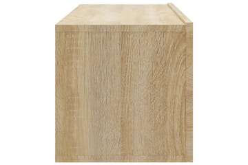 beBasic TV-seinäkaapit 4 kpl Sonoma-tammi 100x30x30 cm - Ruskea - Huonekalut - TV- & Mediakalusteet - Tv taso & Mediataso