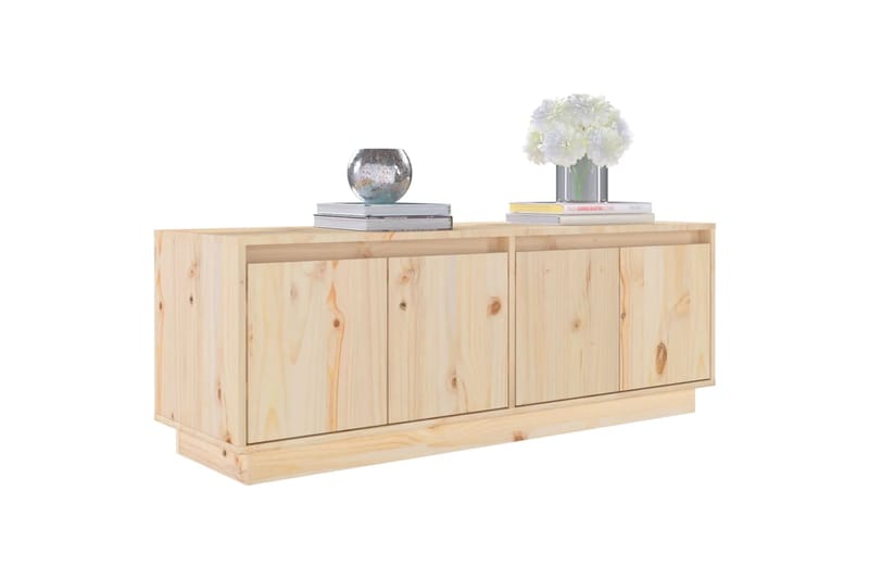 beBasic TV-taso 110x34x40 cm täysi mänty - Ruskea - Huonekalut - TV- & Mediakalusteet - Tv taso & Mediataso