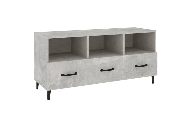 beBasic TV-taso betoninharmaa 102x35x50 cm tekninen puu - Harmaa - Huonekalut - TV- & Mediakalusteet - Tv taso & Mediataso