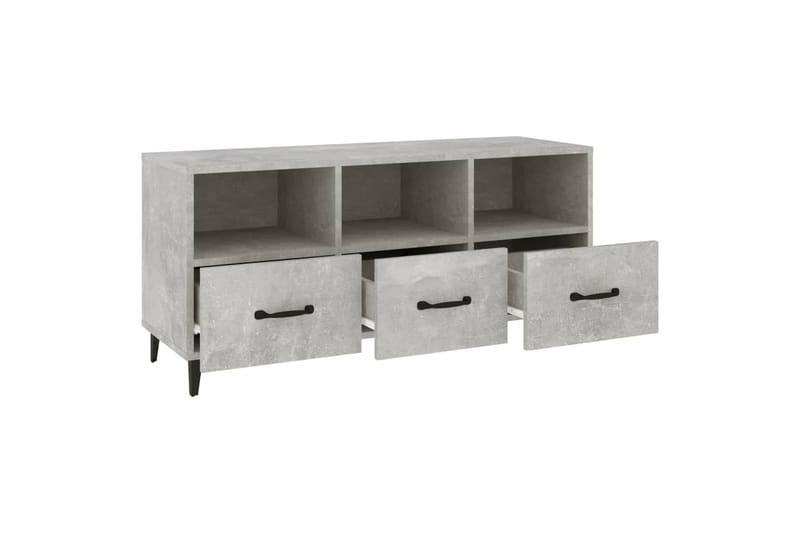 beBasic TV-taso betoninharmaa 102x35x50 cm tekninen puu - Harmaa - Huonekalut - TV- & Mediakalusteet - Tv taso & Mediataso