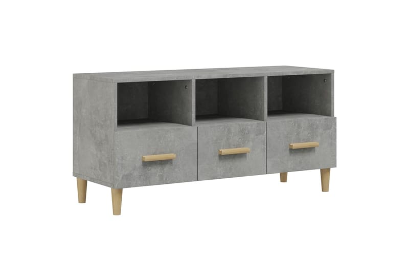 beBasic TV-taso betoninharmaa 102x36x50 cm tekninen puu - Harmaa - Huonekalut - TV- & Mediakalusteet - Tv taso & Mediataso