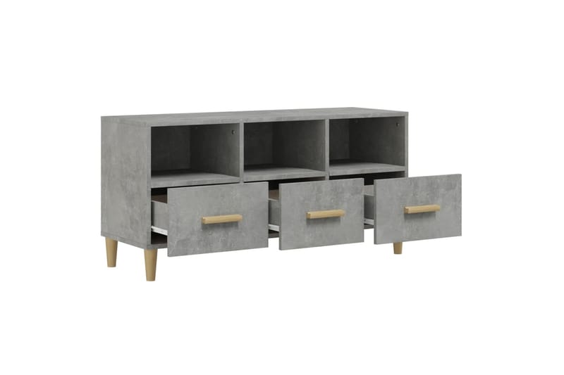 beBasic TV-taso betoninharmaa 102x36x50 cm tekninen puu - Harmaa - Huonekalut - TV- & Mediakalusteet - Tv taso & Mediataso
