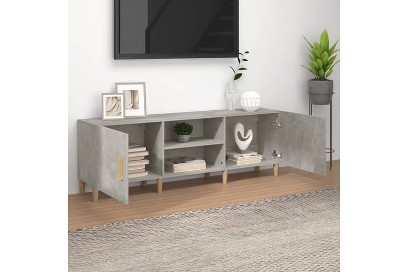 beBasic TV-taso betoninharmaa 150x30x50 cm tekninen puu - Harmaa - Huonekalut - TV- & Mediakalusteet - Tv taso & Mediataso