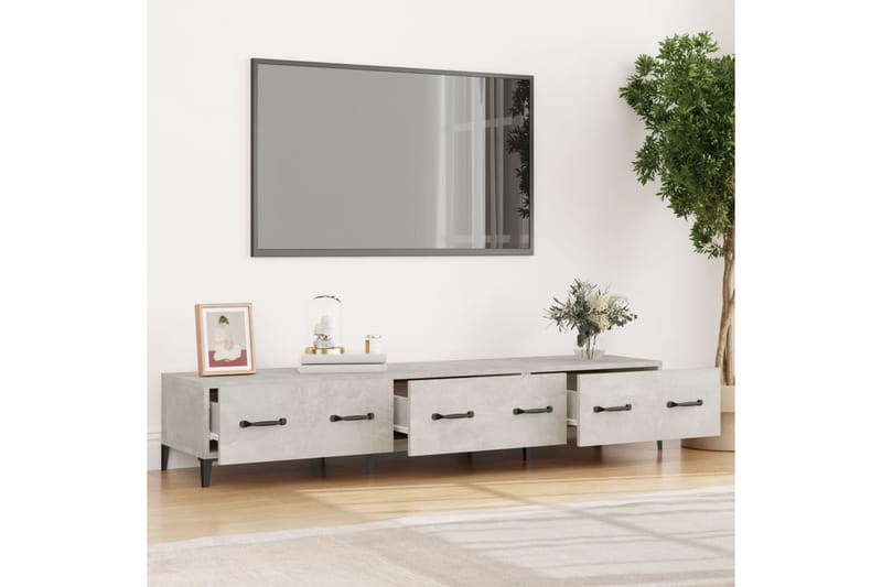 beBasic TV-taso betoninharmaa 150x34,5x30 cm tekninen puu - Harmaa - Huonekalut - TV- & Mediakalusteet - Tv taso & Mediataso