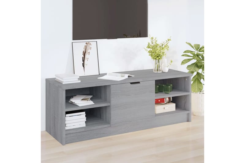 beBasic TV-taso harmaa Sonoma 102x35,5x36,5 cm tekninen puu - Harmaa - Huonekalut - TV- & Mediakalusteet - Tv taso & Mediataso