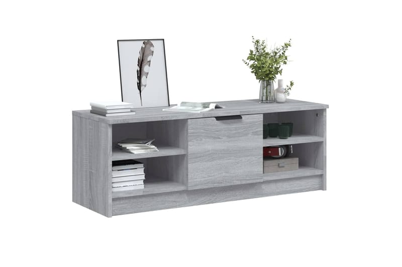 beBasic TV-taso harmaa Sonoma 102x35,5x36,5 cm tekninen puu - Harmaa - Huonekalut - TV- & Mediakalusteet - Tv taso & Mediataso