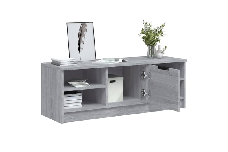 beBasic TV-taso harmaa Sonoma 102x35,5x36,5 cm tekninen puu - Harmaa - Huonekalut - TV- & Mediakalusteet - Tv taso & Mediataso