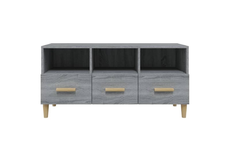 beBasic TV-taso harmaa Sonoma 102x36x50 cm tekninen puu - Harmaa - Huonekalut - TV- & Mediakalusteet - Tv taso & Mediataso