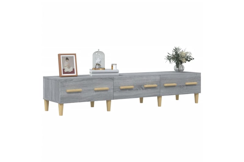 beBasic TV-taso harmaa Sonoma 150x34,5x30 cm tekninen puu - Harmaa - Huonekalut - TV- & Mediakalusteet - Tv taso & Mediataso