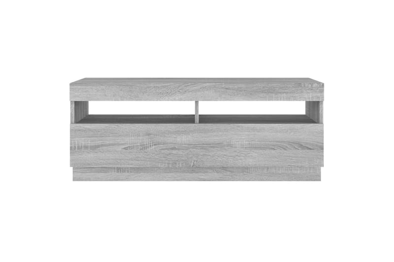 beBasic TV-taso LED-valoilla harmaa Sonoma 100x35x40 cm - Harmaa - Huonekalut - TV- & Mediakalusteet - Tv taso & Mediataso