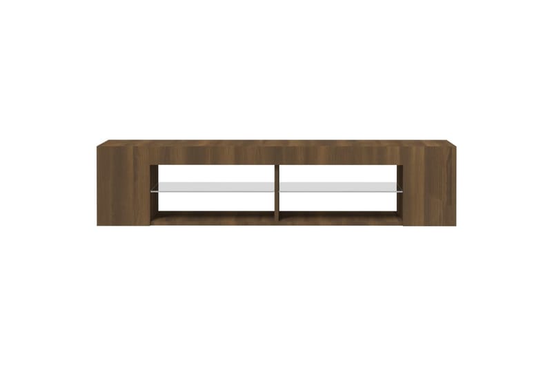 beBasic TV-taso LED-valoilla ruskea tammi 135x39x30 cm - Ruskea - Huonekalut - TV- & Mediakalusteet - Tv taso & Mediataso