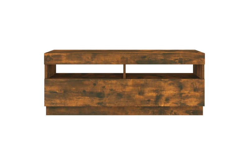 beBasic TV-taso LED-valoilla savutammi 100x35x40 cm - Ruskea - Huonekalut - TV- & Mediakalusteet - Tv taso & Mediataso