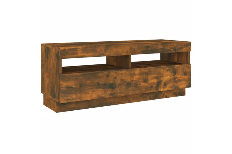 beBasic TV-taso LED-valoilla savutammi 100x35x40 cm - Ruskea - Huonekalut - TV- & Mediakalusteet - Tv taso & Mediataso