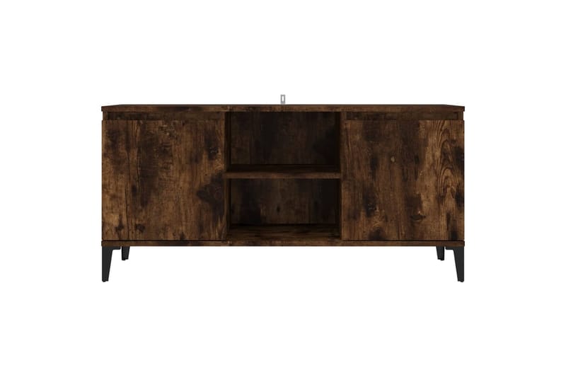 beBasic TV-taso metallijaloilla savutammi 103,5x35x50 cm - Ruskea - Huonekalut - TV- & Mediakalusteet - Tv taso & Mediataso