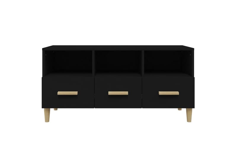 beBasic TV-taso musta 102x36x50 cm tekninen puu - Musta - Huonekalut - TV- & Mediakalusteet - Tv taso & Mediataso
