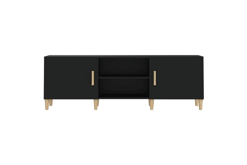 beBasic TV-taso musta 150x30x50 cm tekninen puu - Musta - Huonekalut - TV- & Mediakalusteet - Tv taso & Mediataso