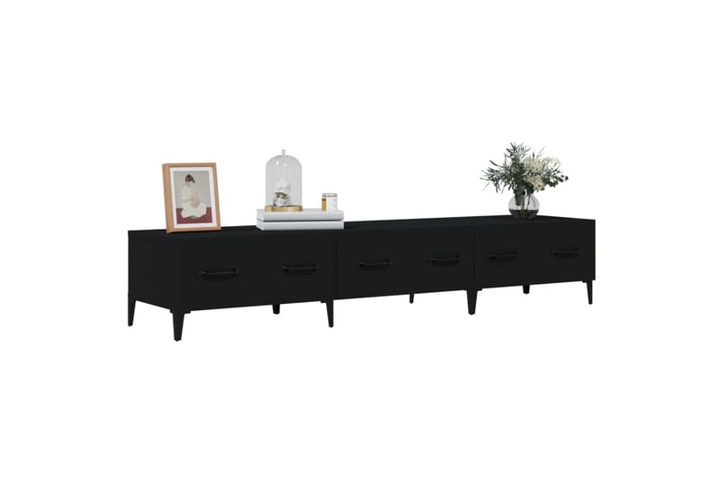 beBasic TV-taso musta 150x34,5x30 cm tekninen puu - Musta - Huonekalut - TV- & Mediakalusteet - Tv taso & Mediataso