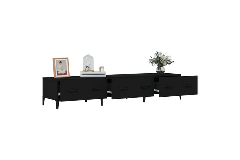 beBasic TV-taso musta 150x34,5x30 cm tekninen puu - Musta - Huonekalut - TV- & Mediakalusteet - Tv taso & Mediataso