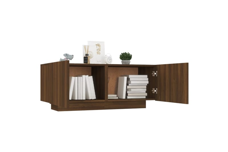 beBasic TV-taso ruskea tammi 100x35x40 cm tekninen puu - Ruskea - Huonekalut - TV- & Mediakalusteet - Tv taso & Mediataso