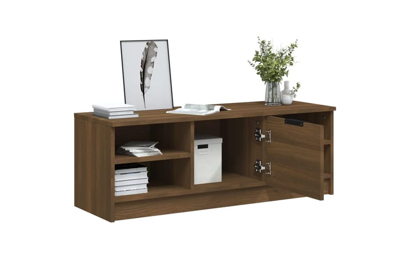 beBasic TV-taso ruskea tammi 102x35,5x36,5 cm tekninen puu - Ruskea - Huonekalut - TV- & Mediakalusteet - Tv taso & Mediataso