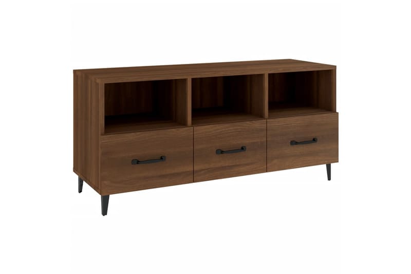 beBasic TV-taso ruskea tammi 102x35x50 cm tekninen puu - Ruskea - Huonekalut - TV- & Mediakalusteet - Tv taso & Mediataso