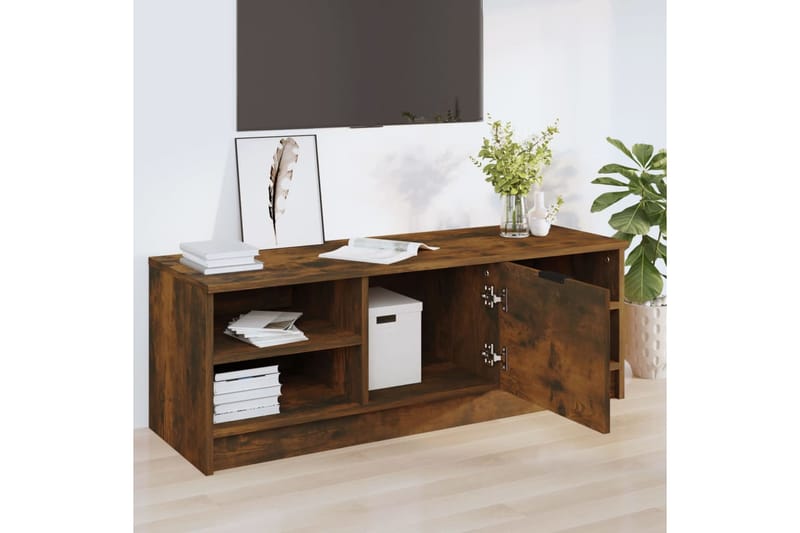 beBasic TV-taso savutammi 102x35,5x36,5 cm tekninen puu - Ruskea - Huonekalut - TV- & Mediakalusteet - Tv taso & Mediataso